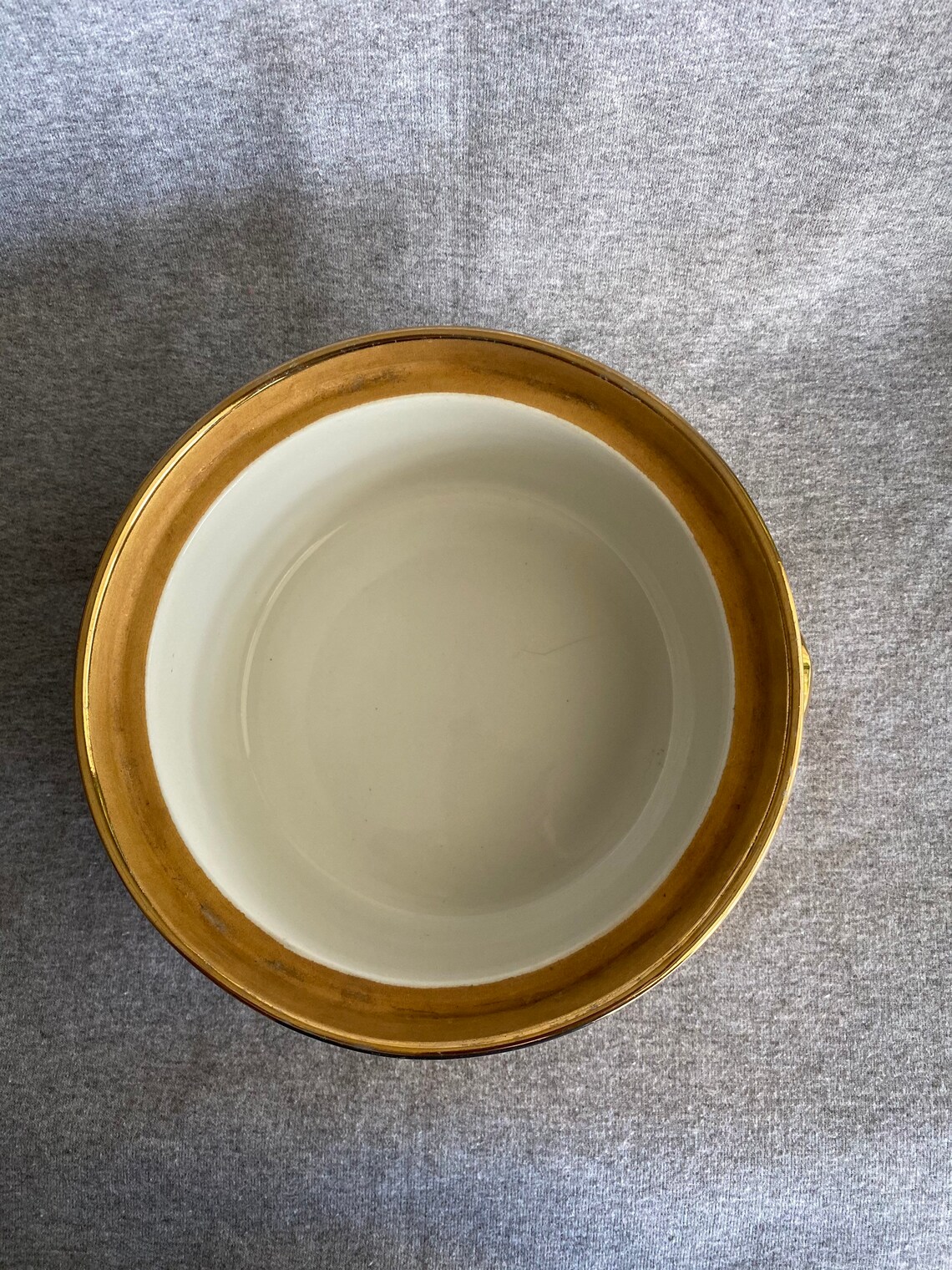 Hall Pottery Carbone Golden Glo Round Casserole Dish 73/8 Etsy