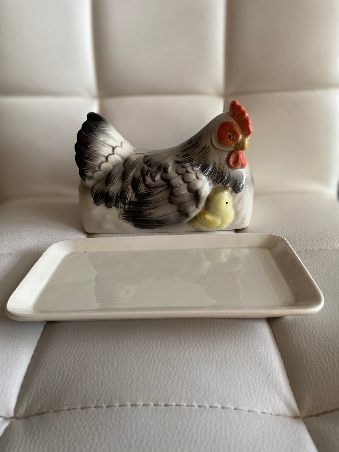 OTAGIRI 1982 Chicken Butter Dish / Vintage Etsy