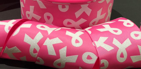 Grosgrain Breast Cancer Find a Cure Ribbon 7//8/" 22mm