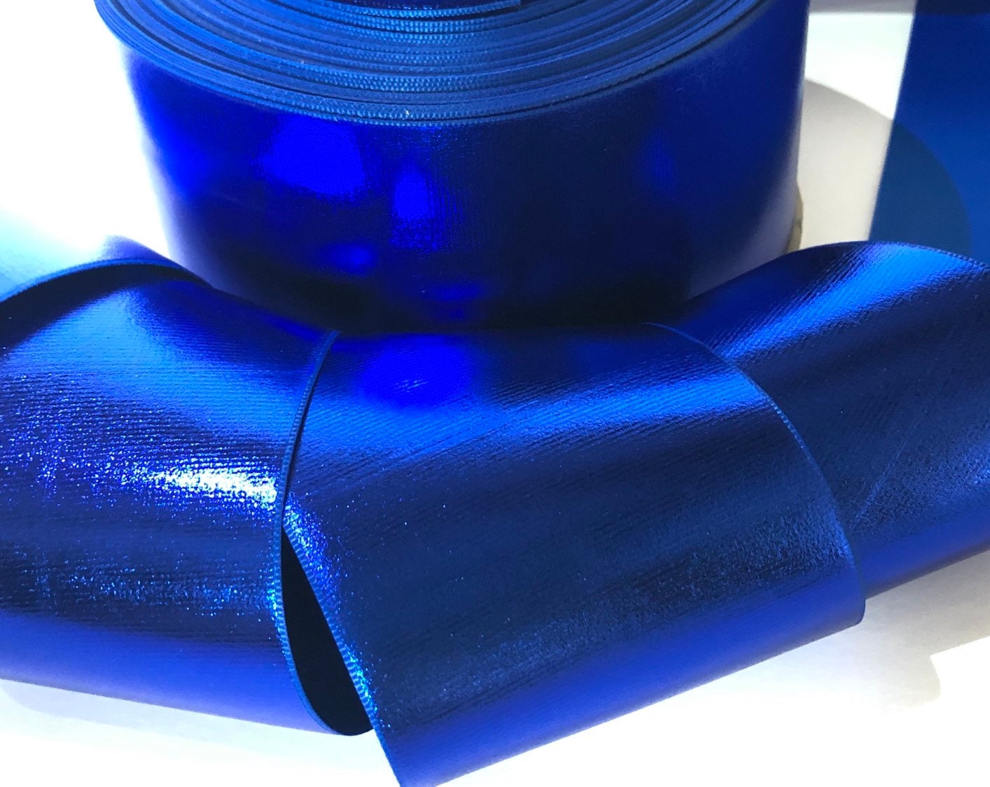 By the Foot Royal Blue Satin Ribbon. Sky Blue Craft Ribbon. Light Blue  Ribbon. Wide Satin Hair Ribbon. Shiny Blue Ribbon for Hair. 16mm 