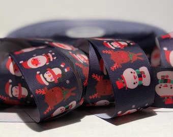 1.5 Snowman and Friends Christmas Grosgrain Ribbon