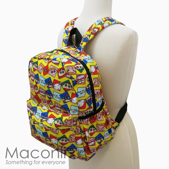 Crayon Funny Cute Anime Cartoon Bag Japan Adult Kids Shin Chan Medium Backpack 