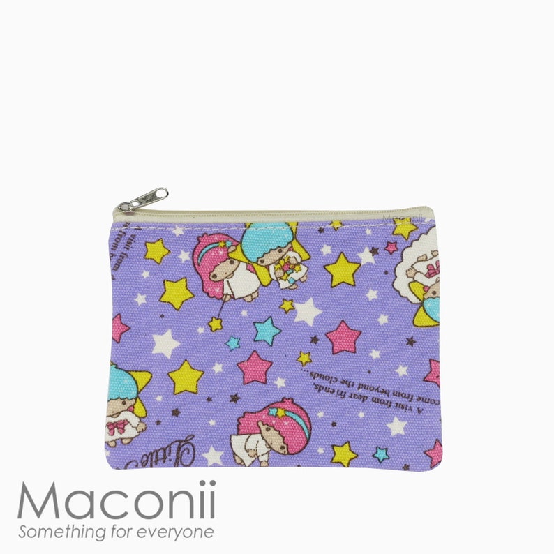 Little Twin Stars Purple Small Pouch