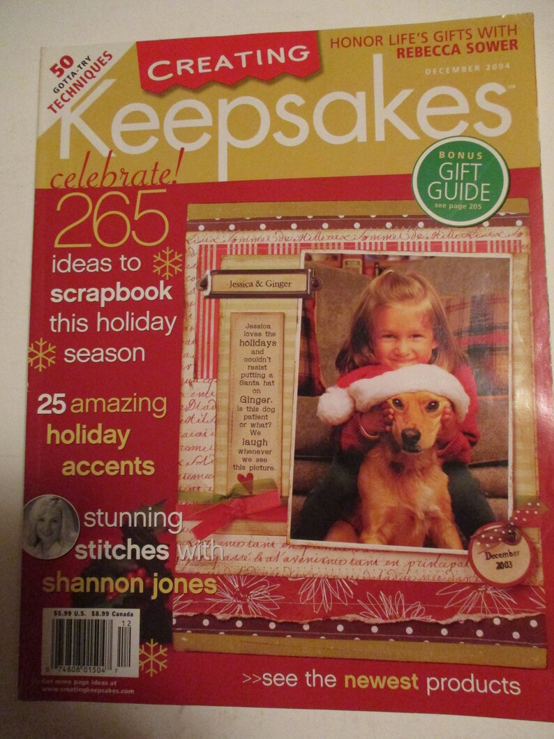 2004 Creating Keepsakes Scrapbook Magazine Holiday Edition Original