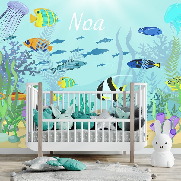 Vinyl Underwater Peel and Stick Wallpaper - Etsy