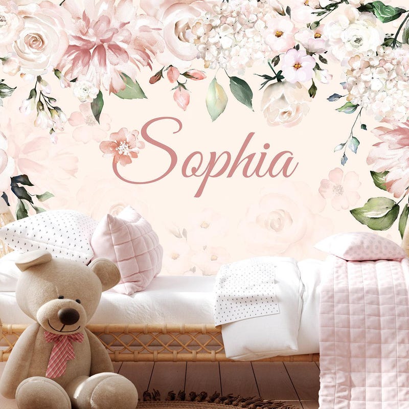Personalized name wallpaper etsy