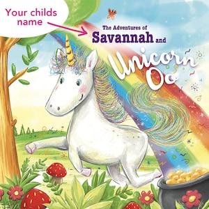 Unicorn Oo - Libro de cuentos infantiles personalizado de Bang on Books