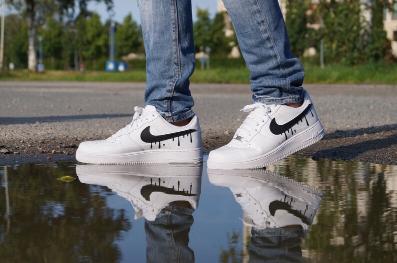 air force 1 drip swoosh