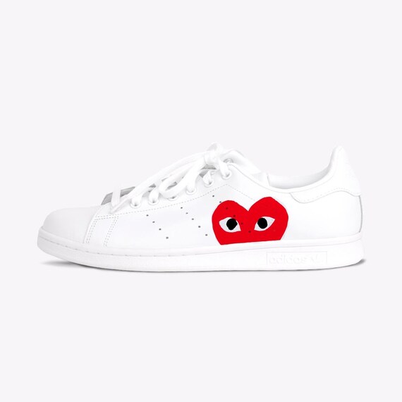 Adidas Stan Smith 'Play' Hand-painted Custom Sneaker Unisex Adidas Stan Smith 'Play' Hand-painted Custom Sneaker Unisex