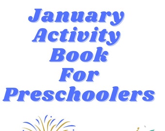 Libro de actividades de enero para niños en edad preescolar