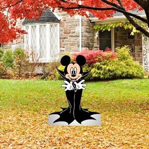 Halloween Vampire Mickey Mouse Yard Sign/halloween Yard Art Halloween Vampire Mickey Mouse Yard Sign/halloween Yard Art