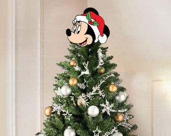 Mr Mouse & Miss Mouse Tree Topper | Peeking Christmas Tree Decor