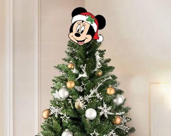 Miss Mouse Minnie - Inspired Monogram Christmas Tree Topper