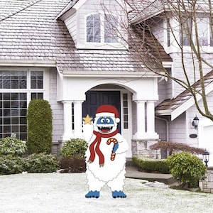 Bumble snow monster outdoor christmas decor clearance