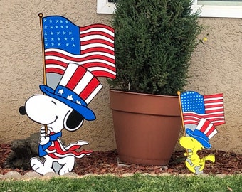 Snoopy Yard Art Etsy