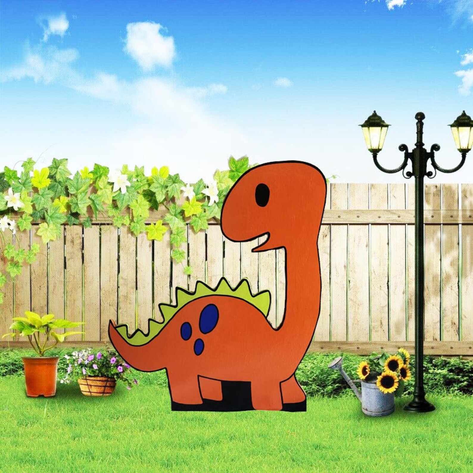 Dinosaur Yard Art/ Dino Birthday/ Dinosaur Decorations/ Etsy