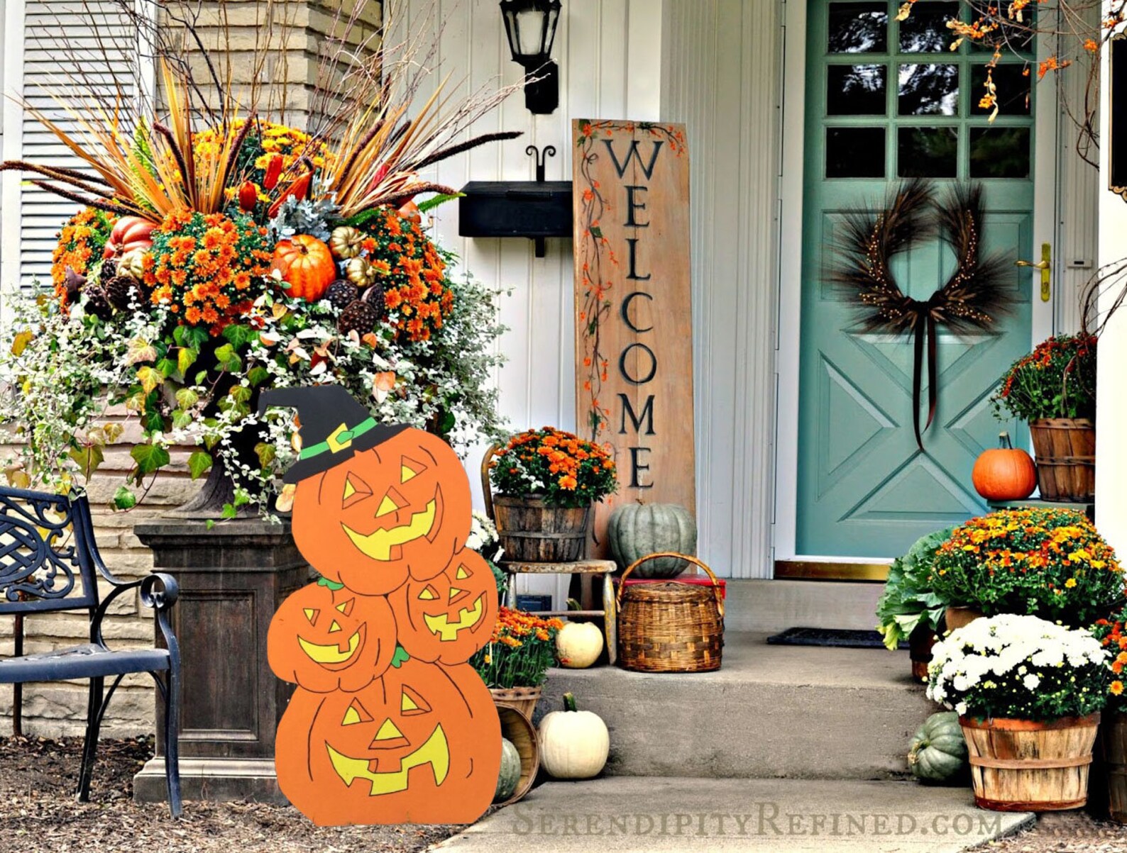 Jackolantern Halloween Yard Art/ Halloween Yard Art/ Etsy