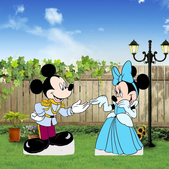 Hand Painted Mickey Prince and Minnie Mouse Princess/ Disney