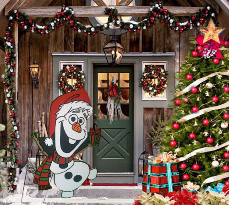 Disney Frozen Olaf Christmas Yard Art Etsy