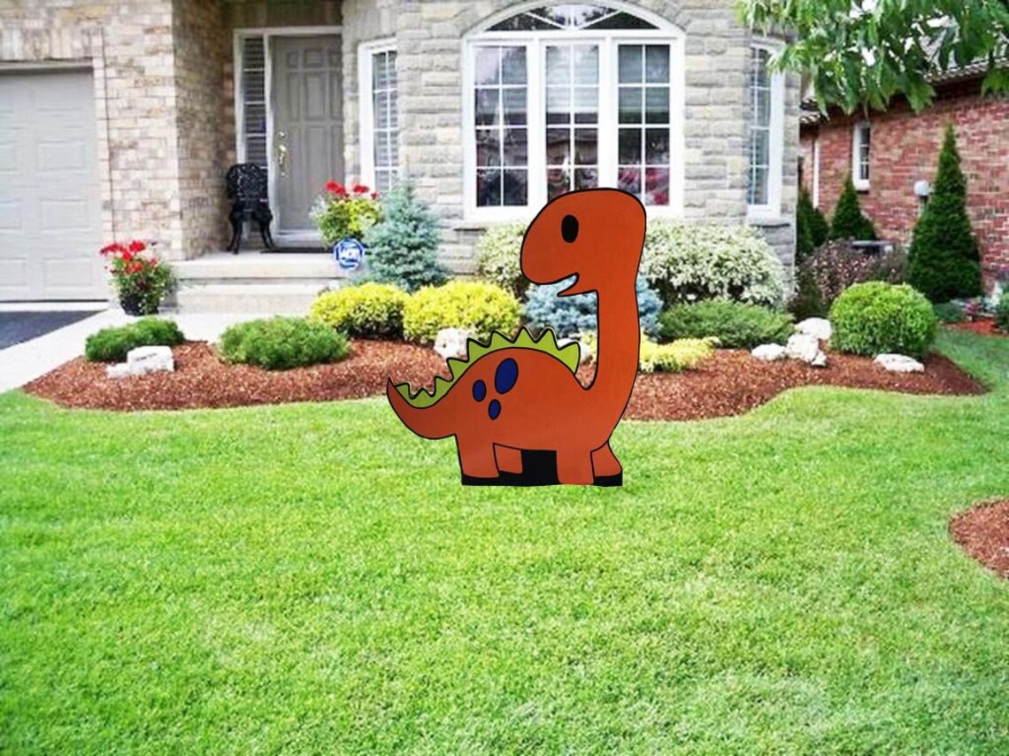 Dinosaur Yard Art/ Dino Birthday/ Dinosaur Decorations/ Etsy