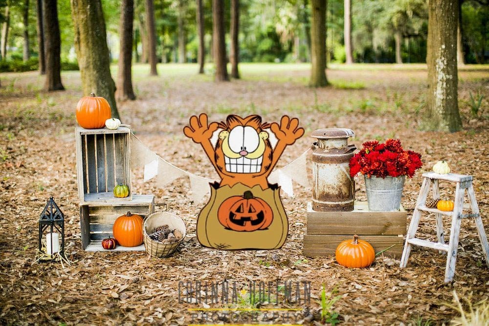 Garfield Trick or Treat Halloween Yard Art/ Halloween Yard Etsy