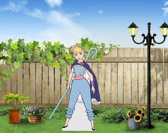 Hand Painted Disney Toy Story Bo Peep yard art/ toy story decorations/ Toy story yard art/ Disney yard art/ Wooden yard art