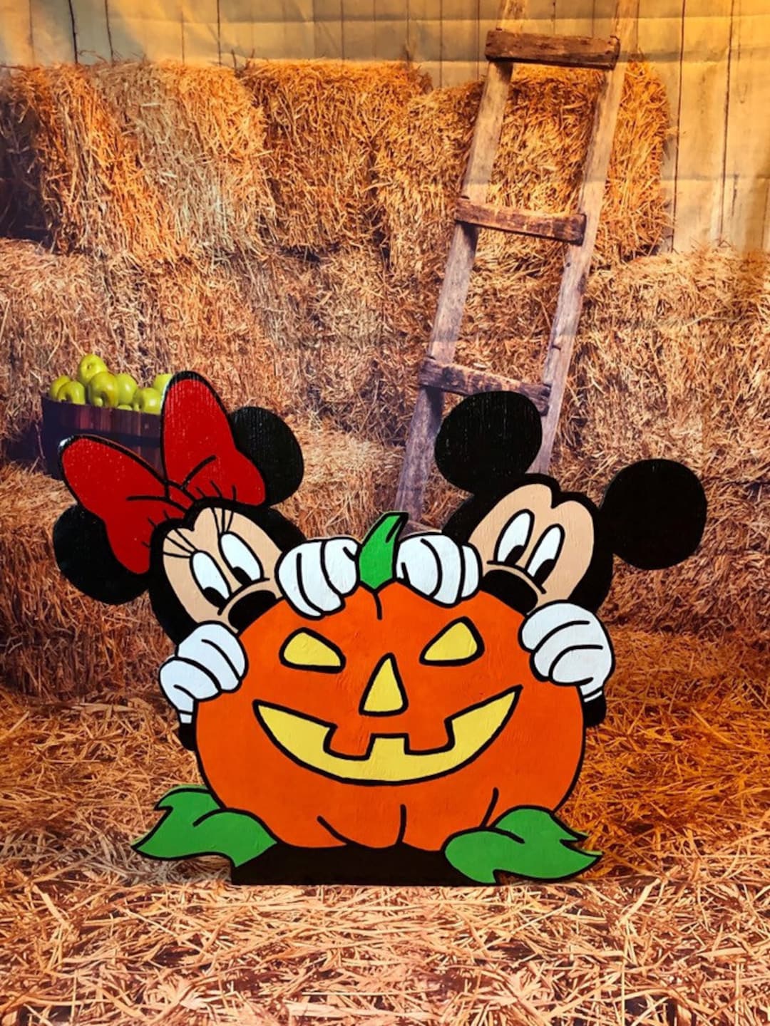Disney Mickey and Minnie Halloween Yard Art/disney Yard Art/ Disney ...