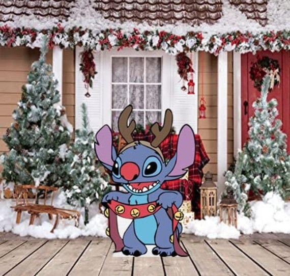 Christmas Lilo & Stitch Christmas Lights Portrait Shirt Gifts
