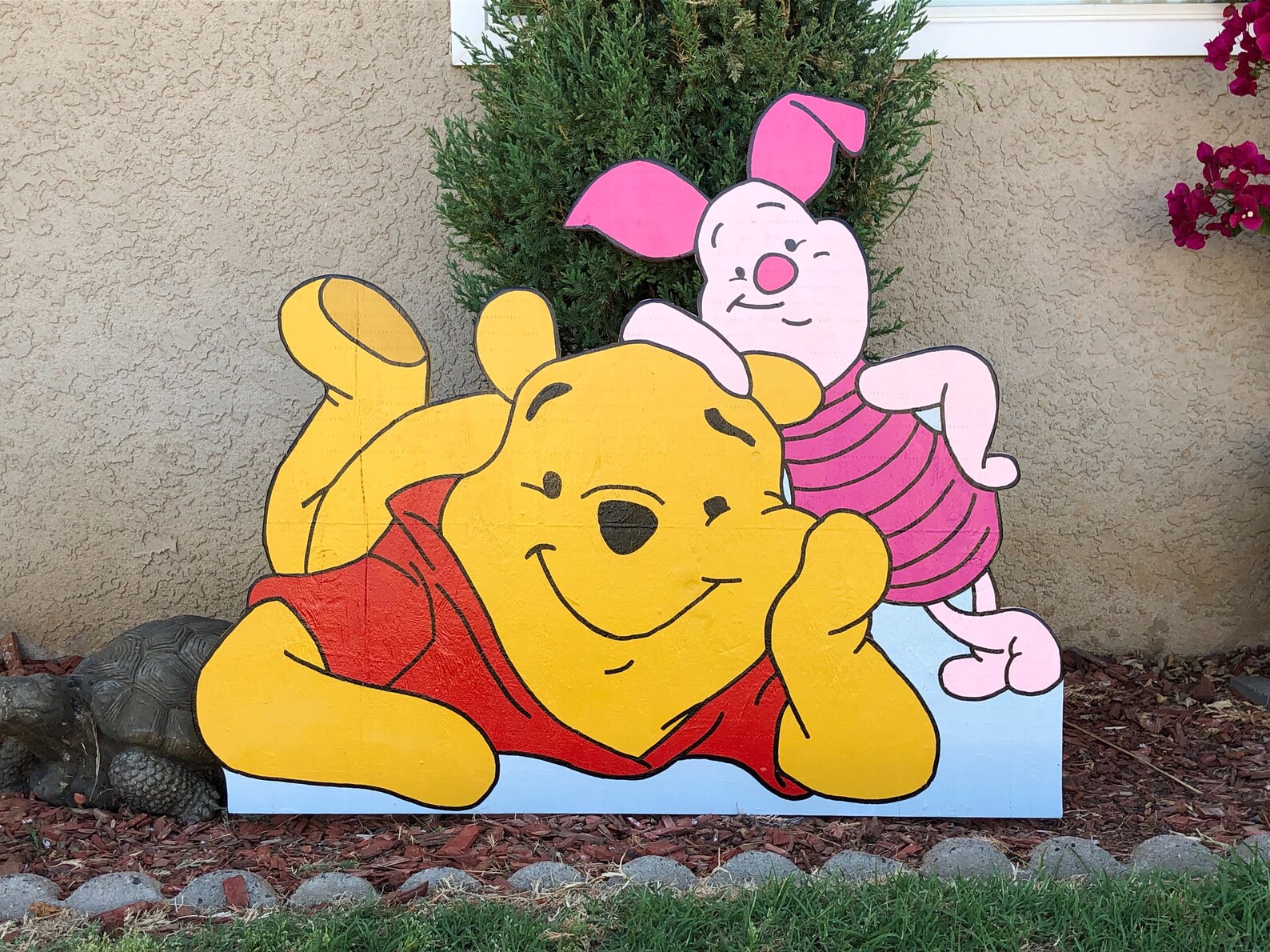 Winnie the Pooh and Piglet Yard Art Etsy
