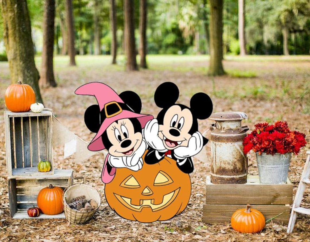 Disney Mickey and Minnie Halloween Yard Art/disney Yard Art/ - Etsy
