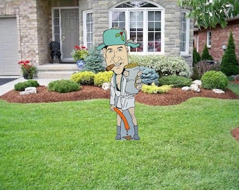 Hand Painted National Lampoon's Christmas Vacation Cousin Eddy yard art/ Christmas yard art/ National Lampoon/Cousin Eddy