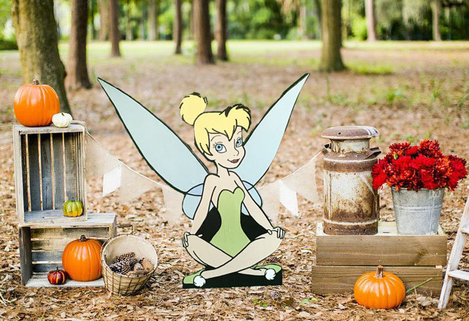 Hand Painted Disney Tinkerbell Yard Art /disney Yard Art/ Etsy
