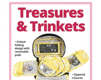 By Annie Pattern- Treasures and Trinkets- Jewelry Bag Sewing Pattern- Jewelry/Sewing Travel Bag-PBA262