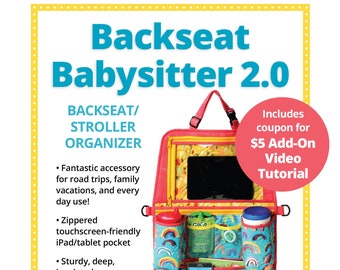 By Annie Pattern-Backseat Babysitter 2.0-Kids Car Organizer Sewing Pattern-PBA256-2