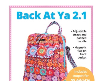 By Annie Pattern-Back At Ya 2.1-Backpack Purse Sewing Pattern-PBA226-2.1