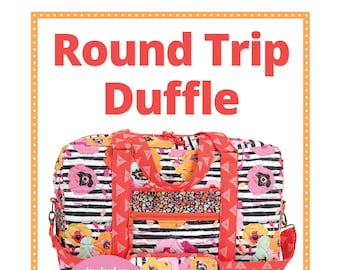 By Annie Pattern-Round Trip Duffle-Travel Luggage Carry On Sewing Pattern-PBA244