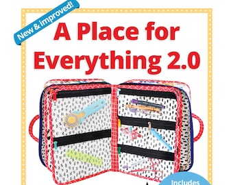 By Annie Pattern-A Place For Everything 2.0- Organization Tote Bag Sewing Pattern-PBA207-2