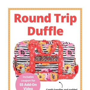 By Annie Pattern-Round Trip Duffle-Travel Luggage Carry On Sewing Pattern-PBA244