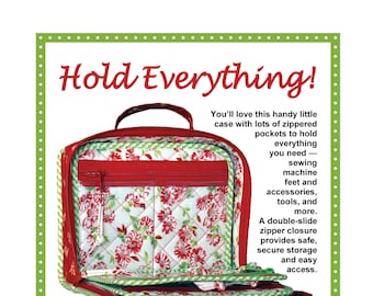 By Annie Pattern- Hold Everything- Travel Organizer Sewing Pattern- Sewing/Craft/Electronic Organizer-PBA191