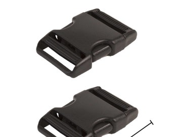 By Annie Hardware- 1" Black Plastic Side Release Buckle-Set of 2-Sewing Hardware