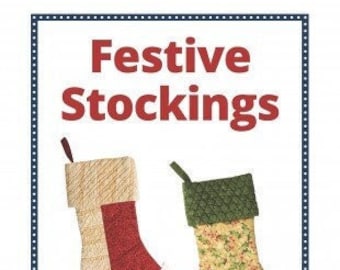 By Annie Pattern-Festive Stockings-Christmas Stocking Sewing Pattern-PBA128