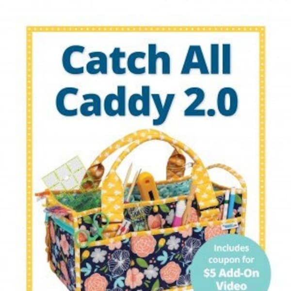 By Annie Pattern-Catch All Caddy 2.0 - Supply Caddy Sewing Pattern- Sewing/Crafting/Oversize Pocket Caddy PBA225-2