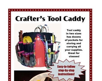 By Annie Pattern- Crafter's Tool Caddy- Bucket Tool Caddy Sewing Pattern-Plastic Bucket Cover-PBA113