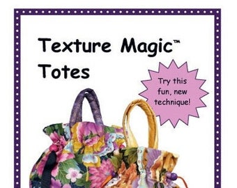 By Annie Pattern-Texture Magic Totes-Drawstring Bag-Purse Sewing Pattern-PBA100