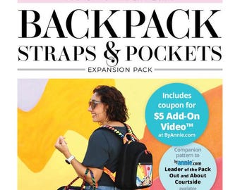 Quilting Elissa Pattern-Backpack Straps and Pockets FPP Expansion Pack-Foundation Paper Piecing-QE104