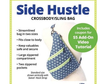 By Annie Pattern-Side Hustle-Crossbody/Sling Bag-Sewing Pattern-PBA309