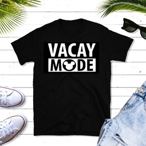 Disney inspired Vacay Mode vacation t-shirt -- Mickey head-- Customizable shirt--