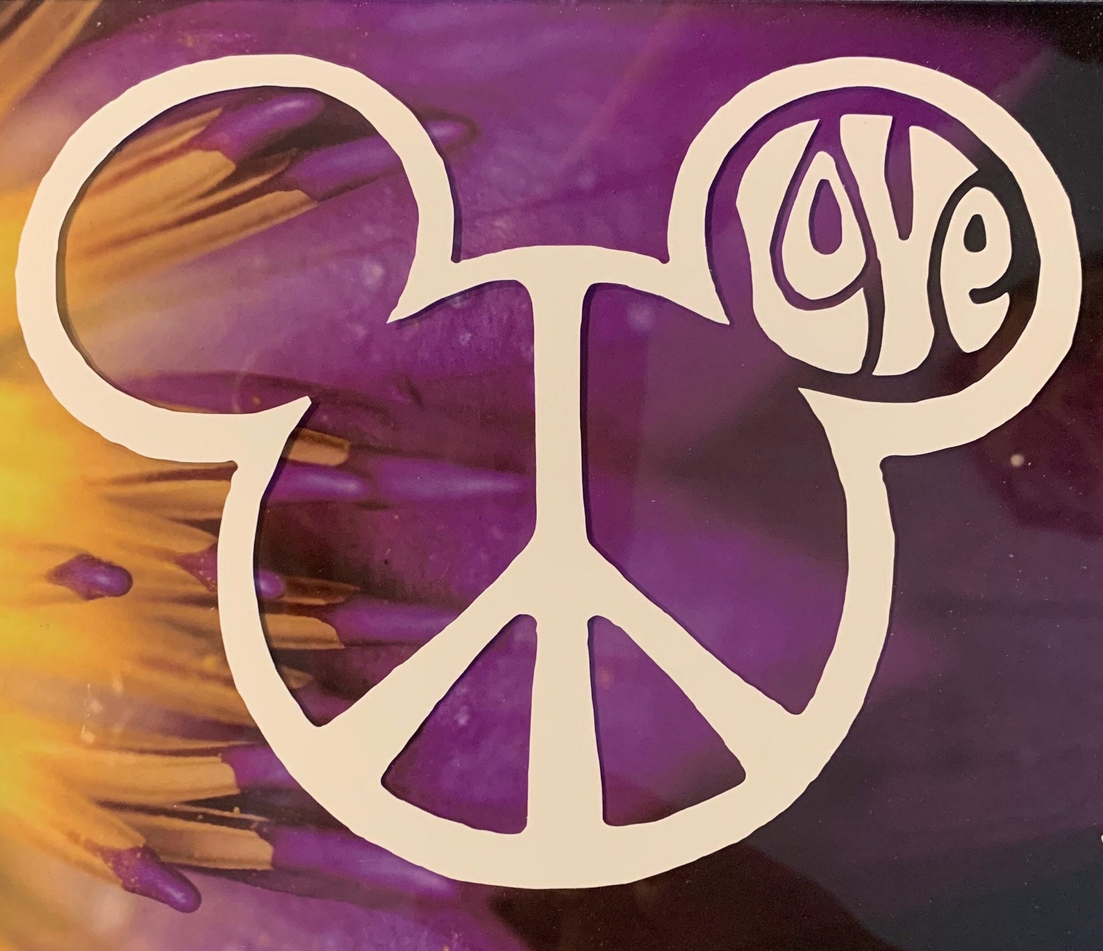 Peace Love Mickey Mouse Vinyl car window stickerDisney Etsy