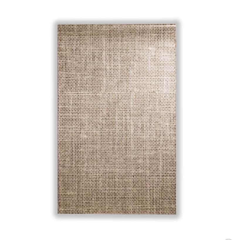 May include: A close-up of a brown burlap fabric with a woven texture.