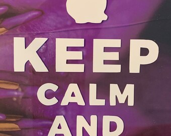 Keep Calm and Corgi on -- Vinyl car window sticker--Corgi decal